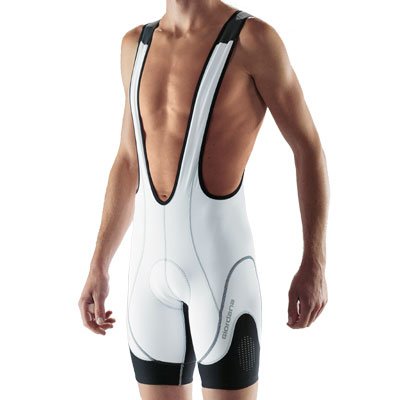 Giordana 2009 Men's Laser Cycling Bib Shorts - White - GI-BIBS-LASE-WHIT